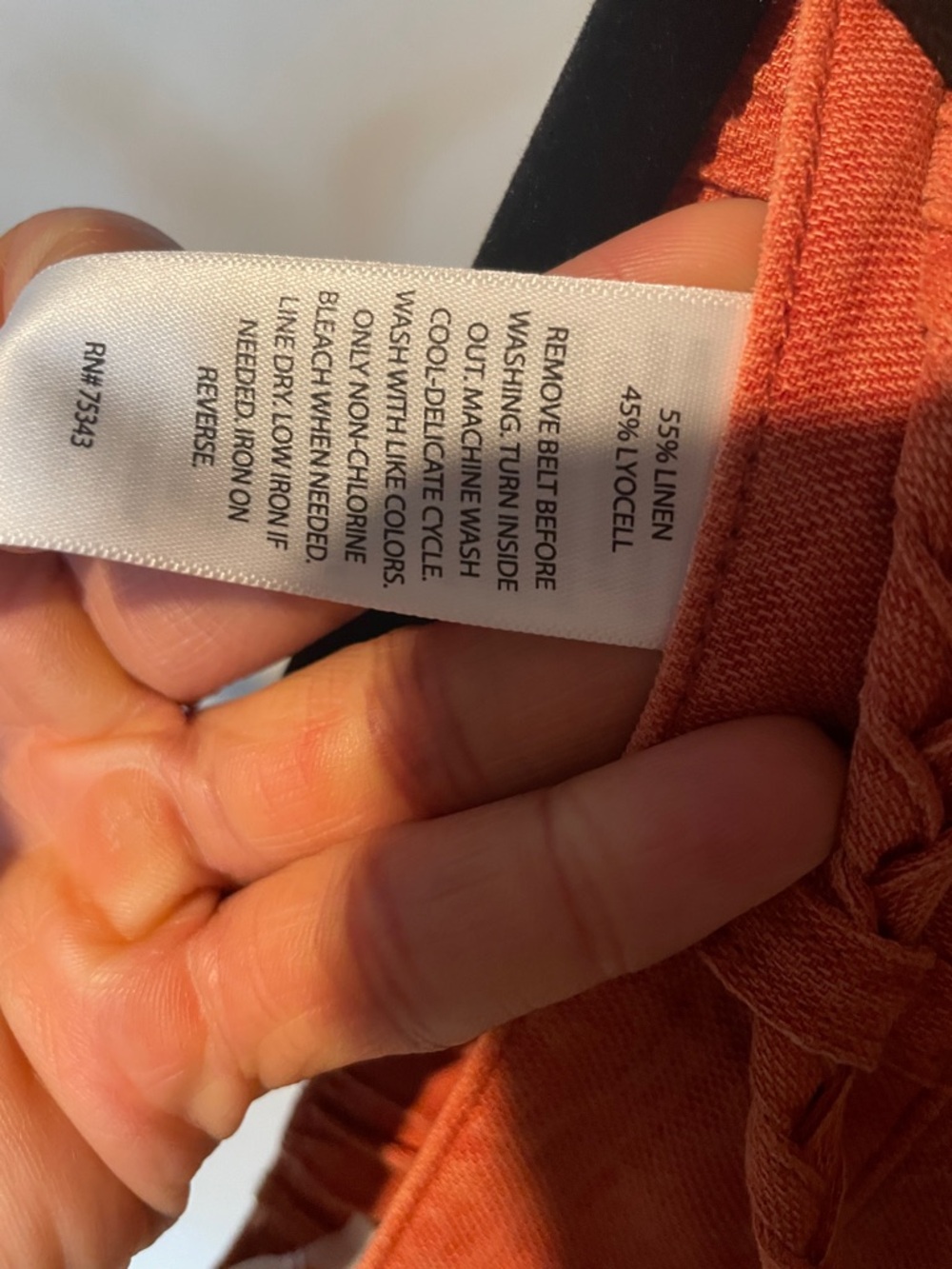 C&C California NWT Vintage Wash Braided Drawstring Pants in Terracotta - Picture 6 of 6